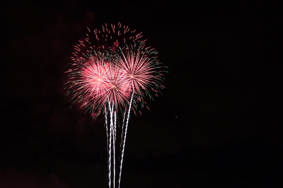 fireworks, dreams, new year