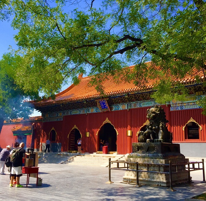 beijing, lama temple, classical