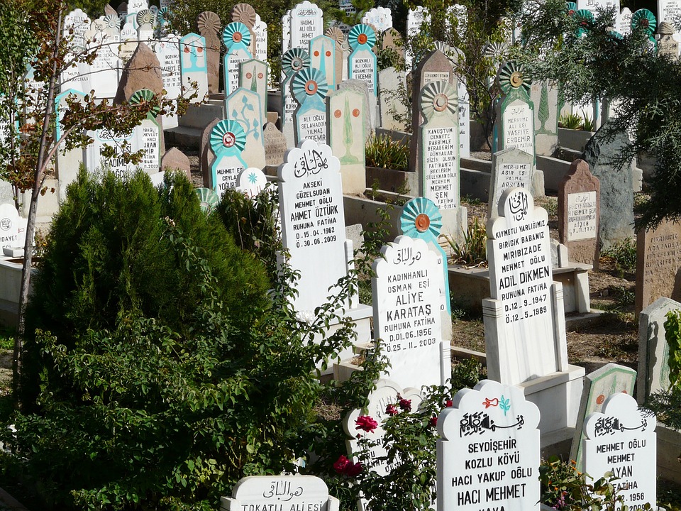 cemetery, grave stones, turkey