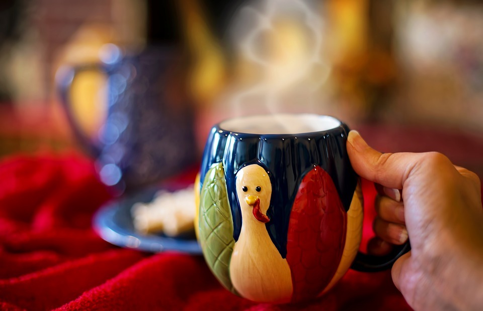 thanksgiving, mug, hot chocolate