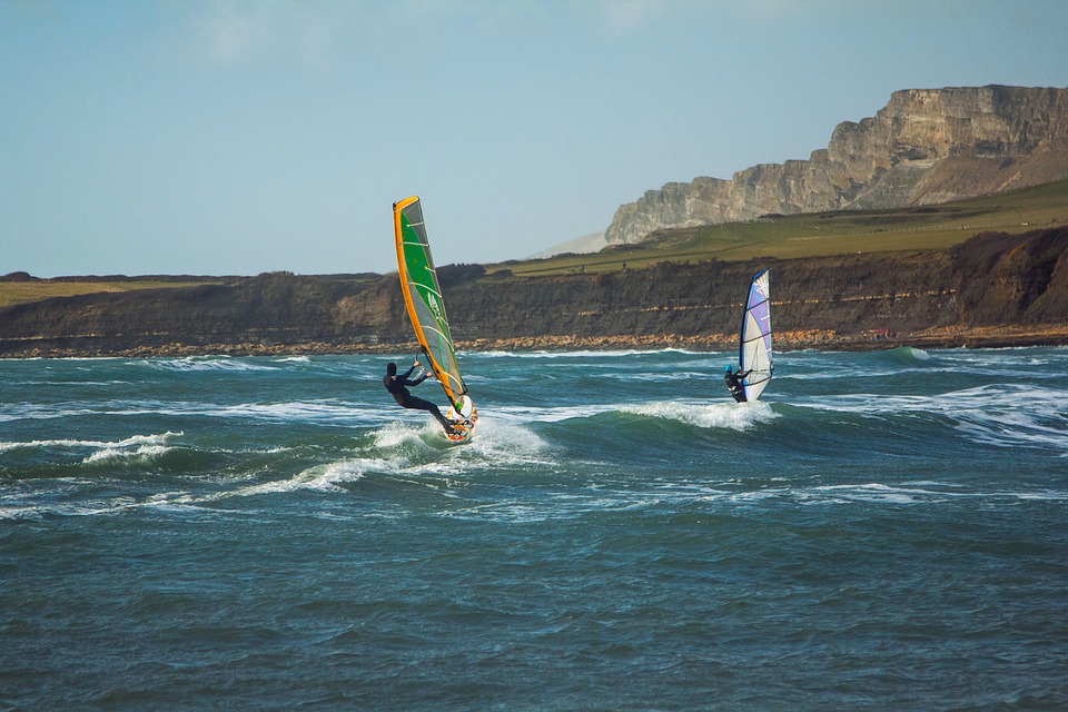 surfing, wind, kimmeridge bay