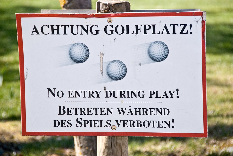 golf, golf course, attention