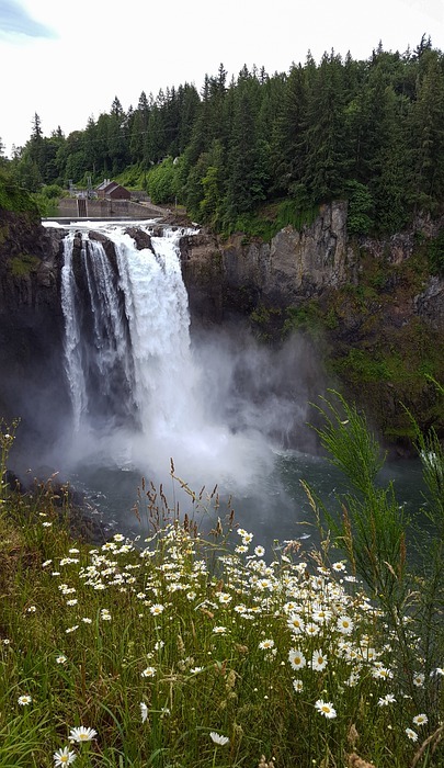 waterfall, falls, cascade