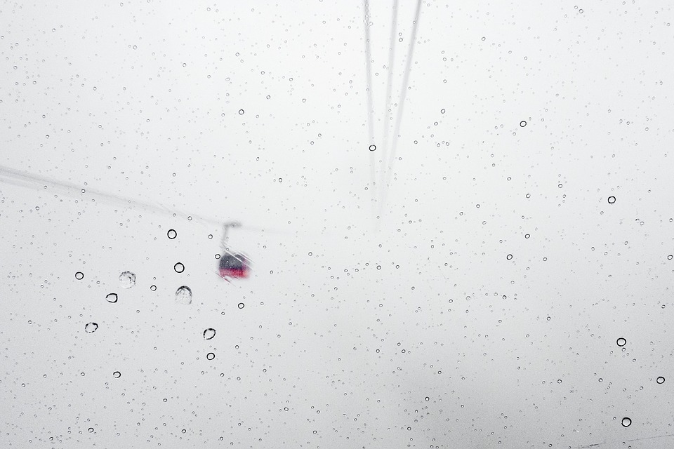 snow, blizzard, gondola lift