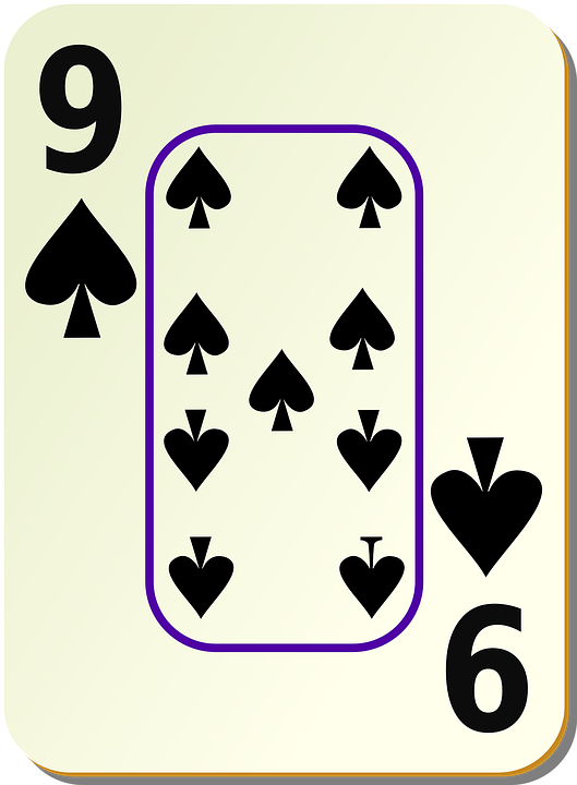 nine, 9, spades