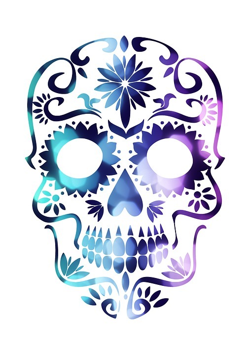 skull, sugar skull, mexican