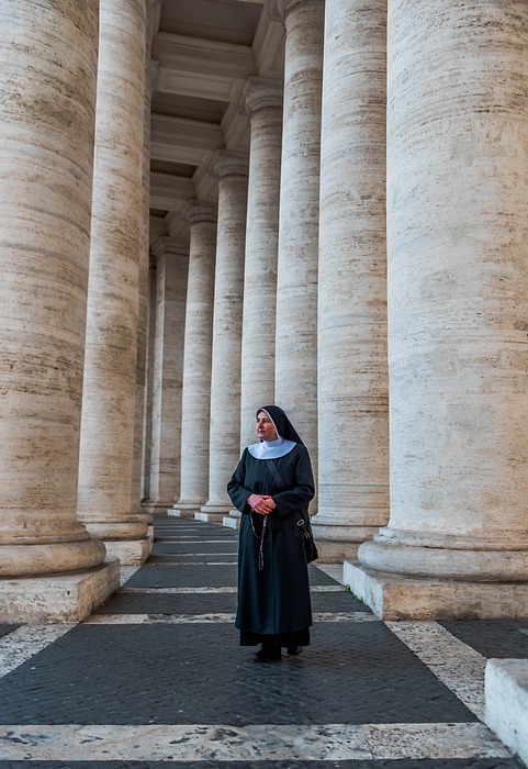 nuns, rosary, prayer