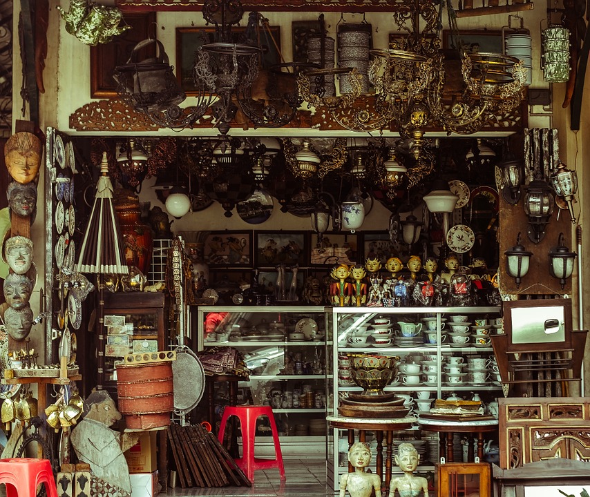 bazaar, corner shop, antiques