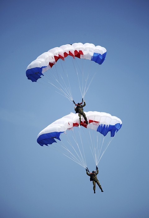 pair, paragliding, airshows