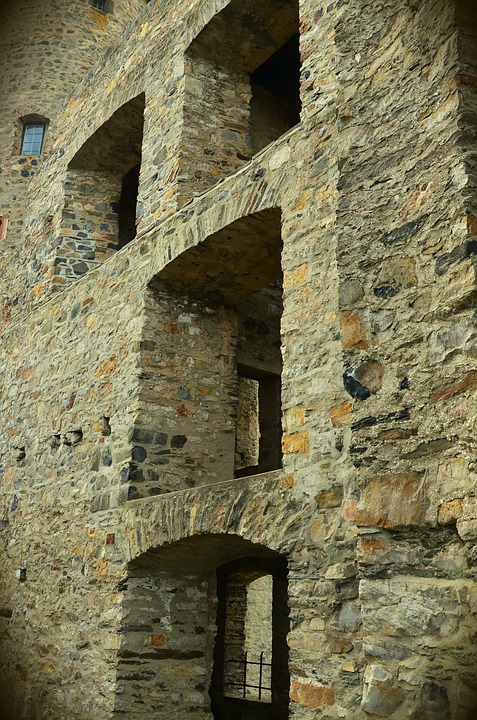 castle, wall, burgruine