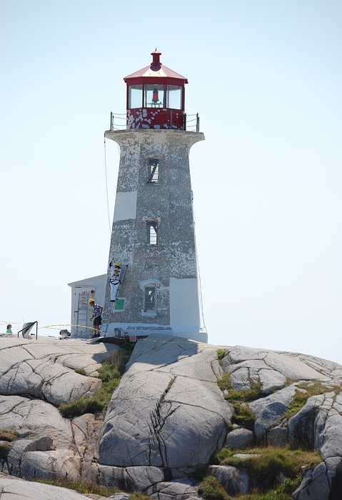 lighthouse, peggy's cove, nova scotia canada