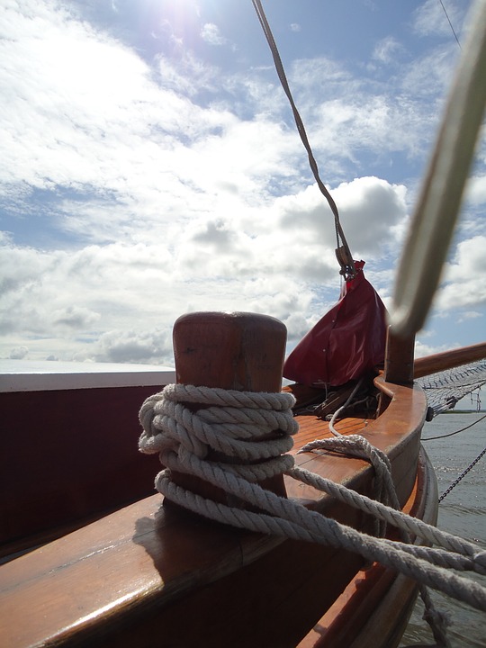 sailing boat, masts, schifftsau