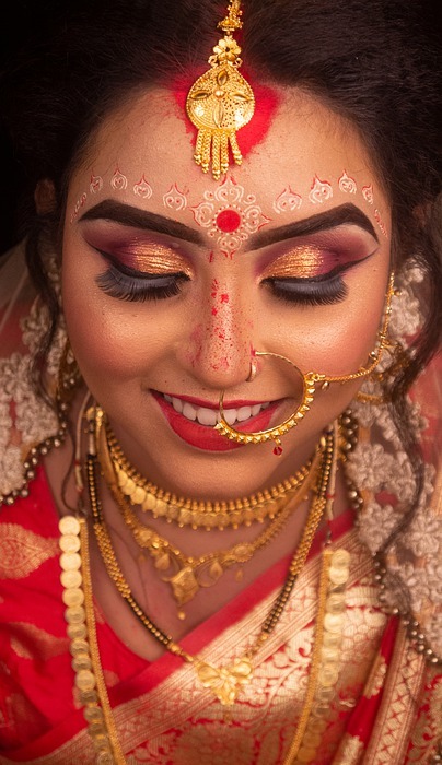 wedding, indian, bride