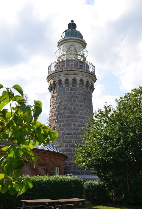 lighthouse, baltic sea, denmark