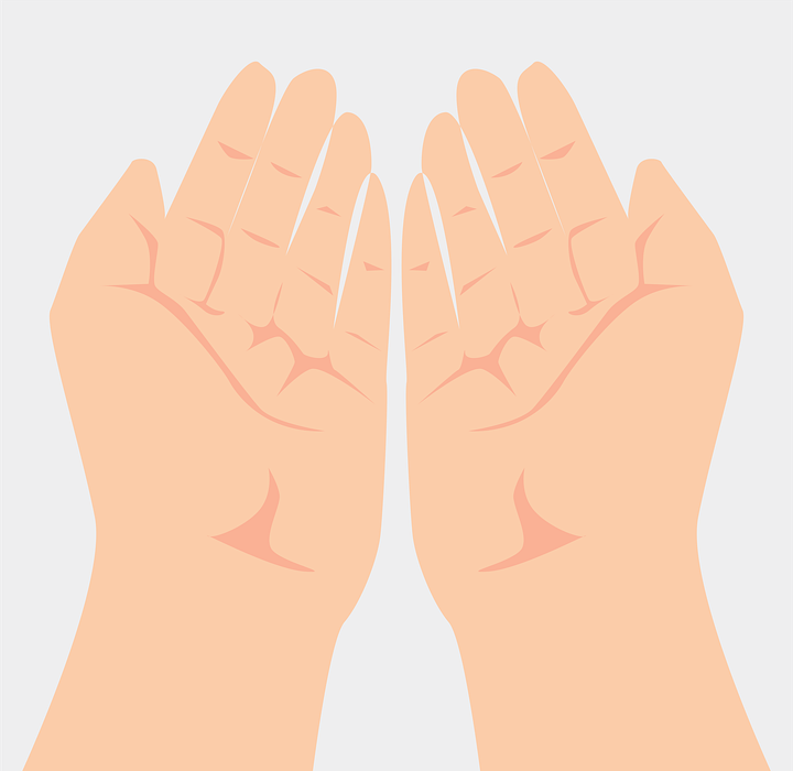 hands, fingers, prayer