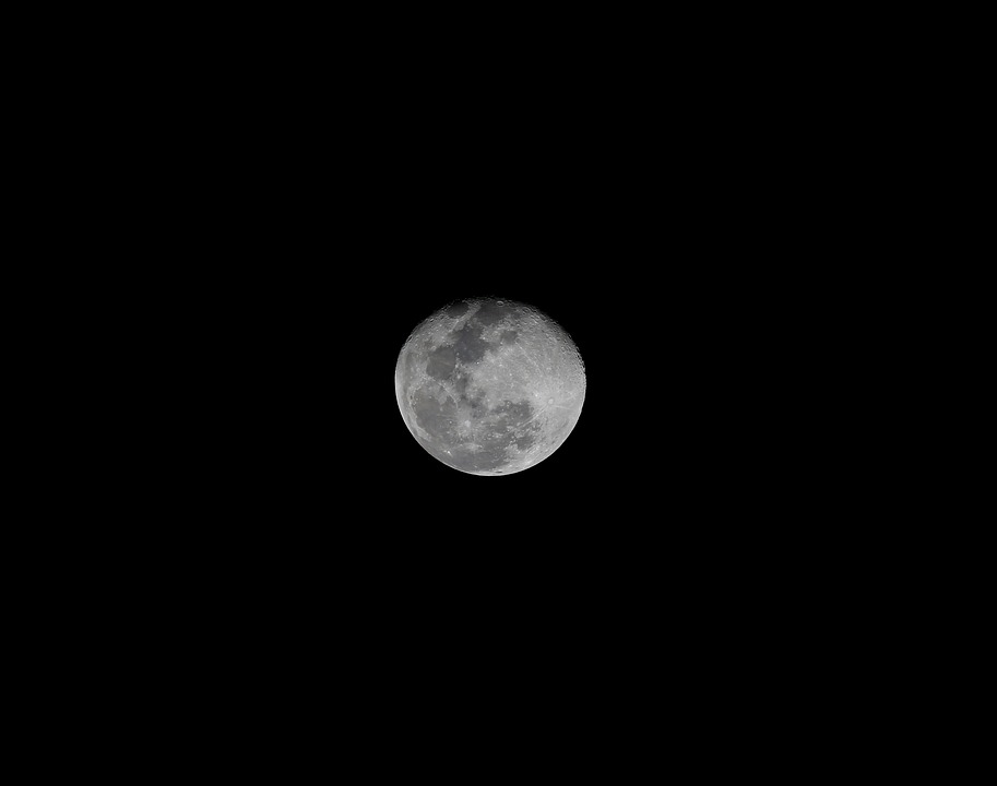 moon, full, dark background