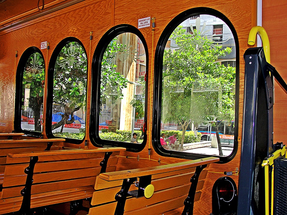 trolley miami, public transport, tram