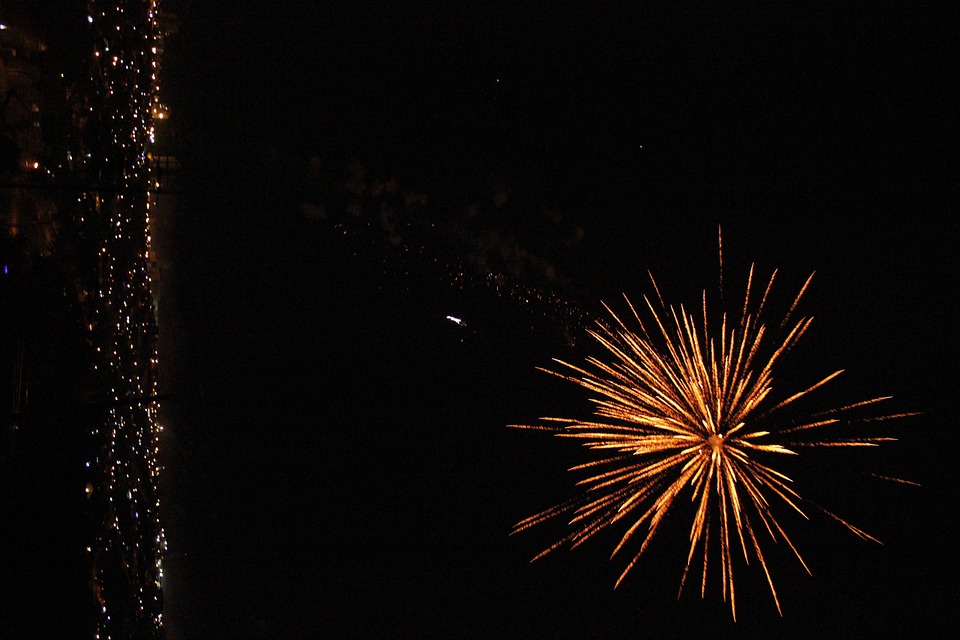 new year, happy new year, fireworks