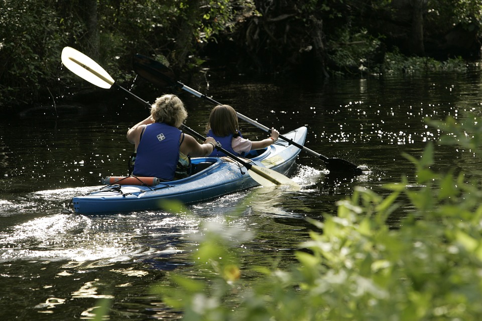 kayaking, water, sport
