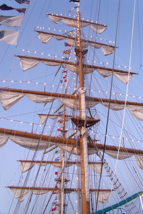 boat, masts, ship