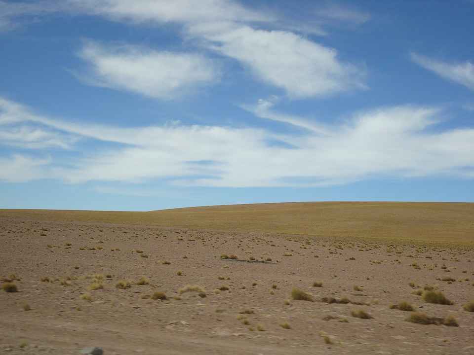 landscape, desert, sky