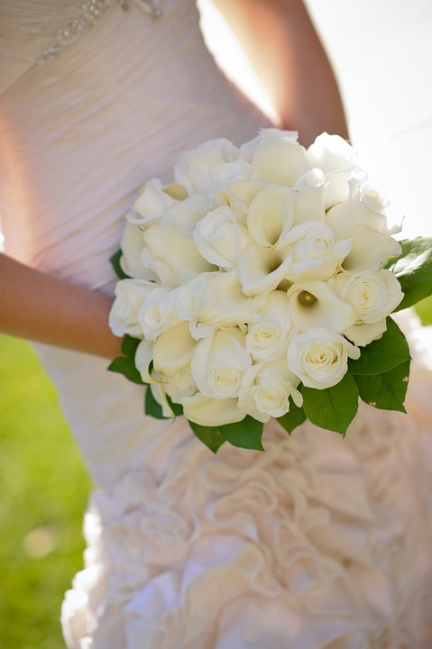 bridal, bouquet, flowers