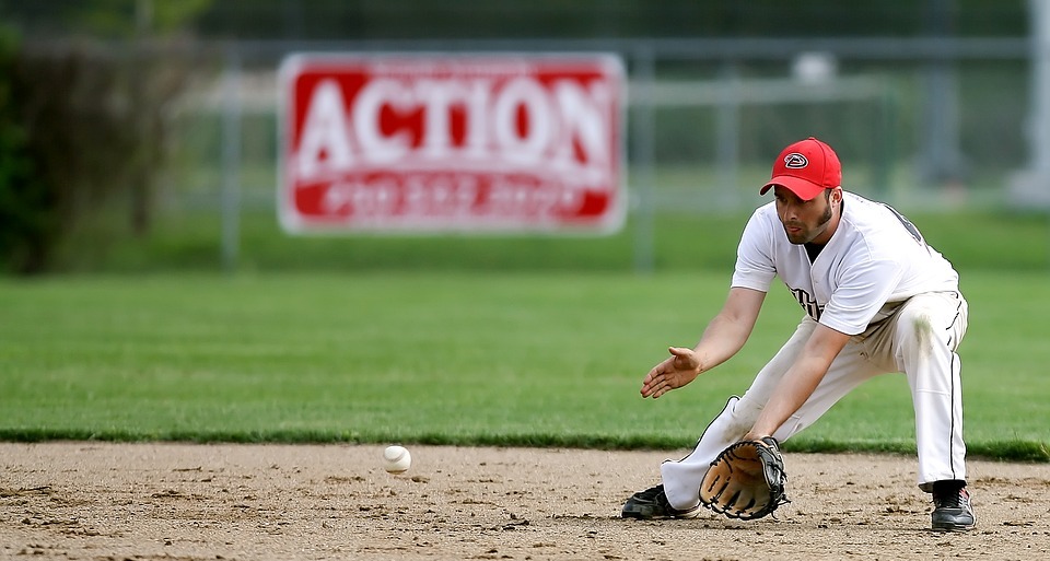 baseball, fielder, player