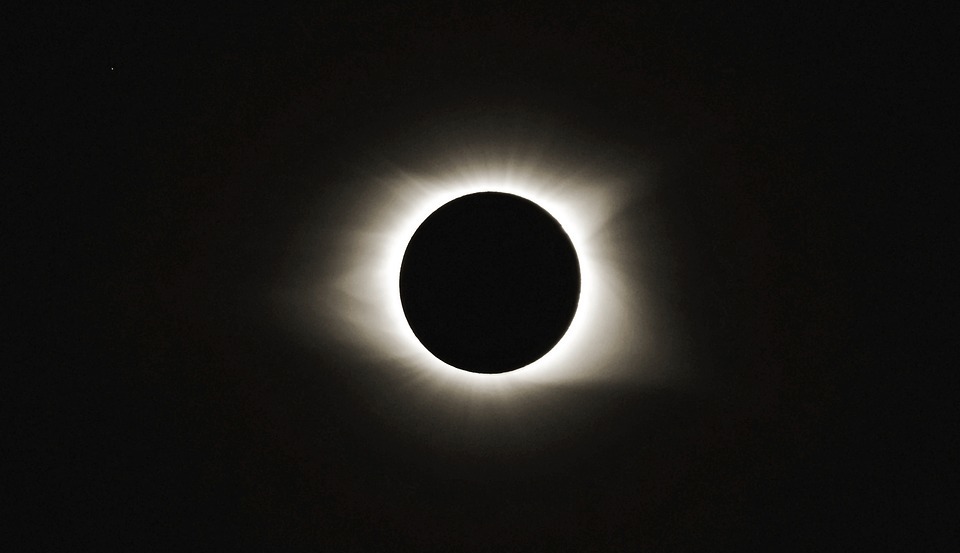 solar eclipse 2017, sun and star, totality