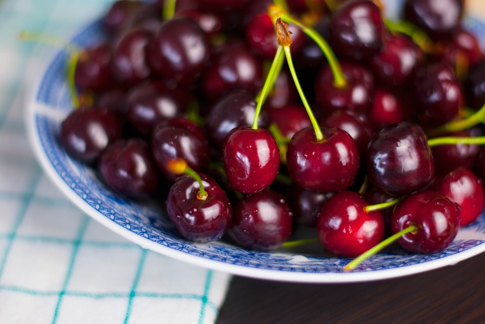 cherries, fruits, food