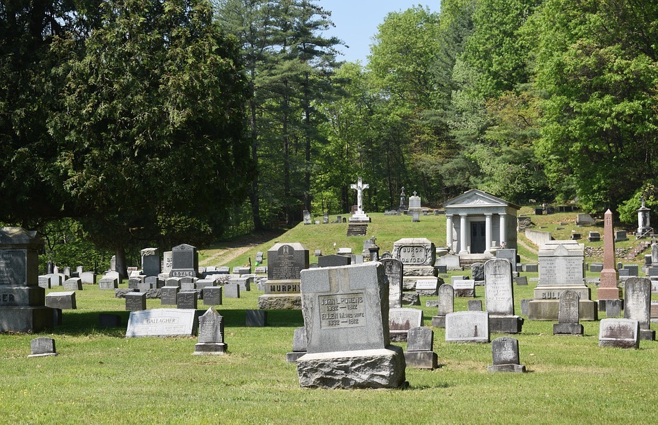 catholic, cemetery, headstone