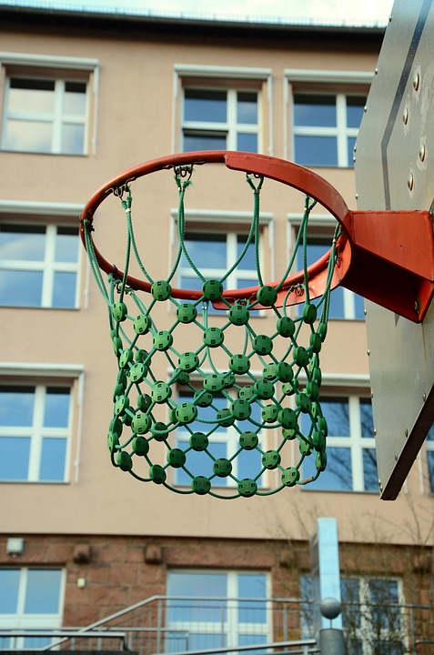 basketball hoop, school, schoolyard