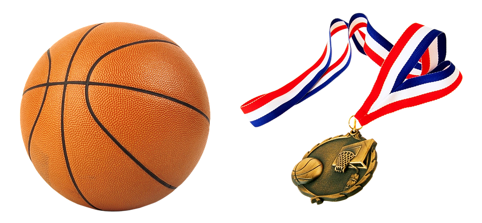 ball, basketball, medal