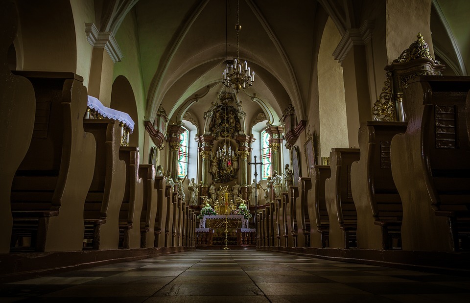 church, interior of the church, catholic