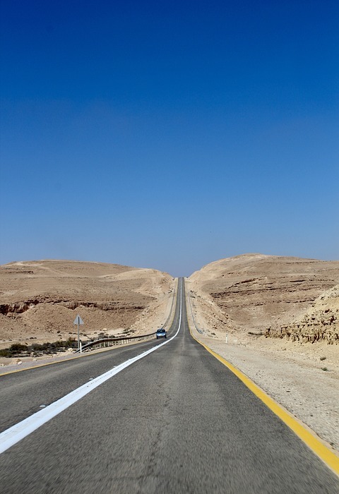 desert, road, highway
