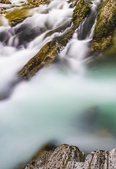 water, river, waterfall