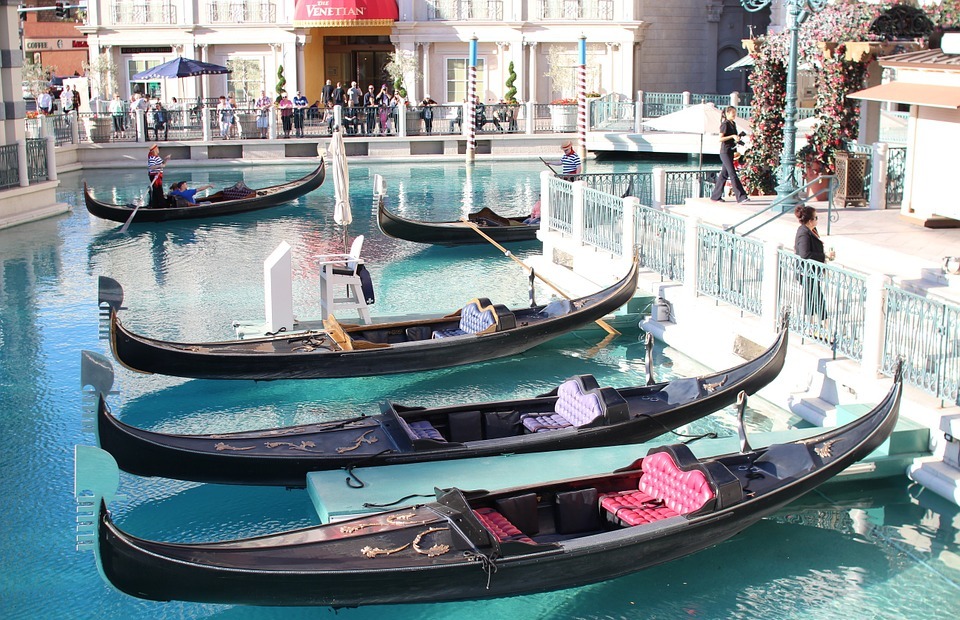 gondola, boat, las vegas