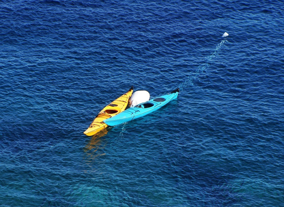 kayak, sea, water
