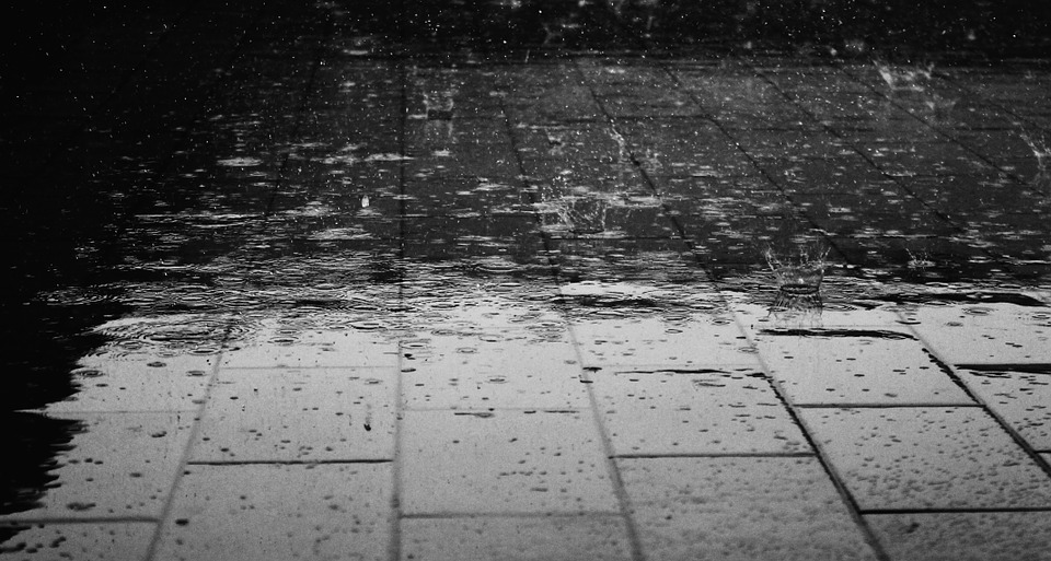 rain, floor, water