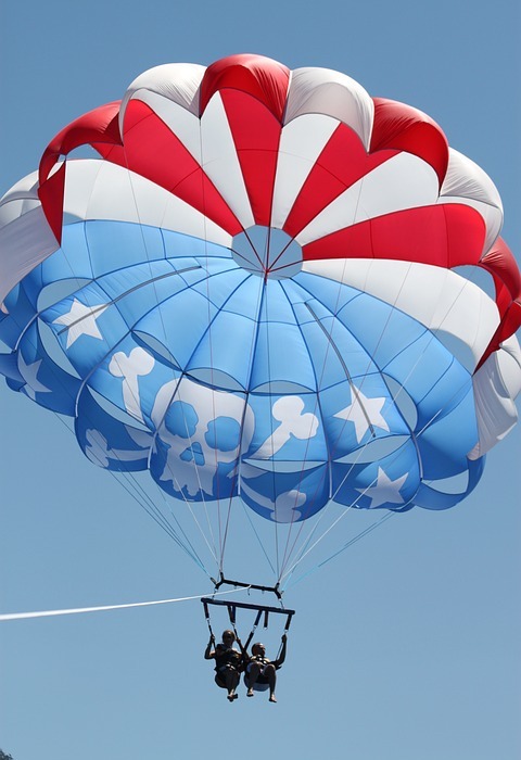 parasailing, tahoe, fun