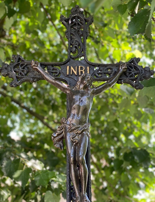 jesus, crucifix, statue