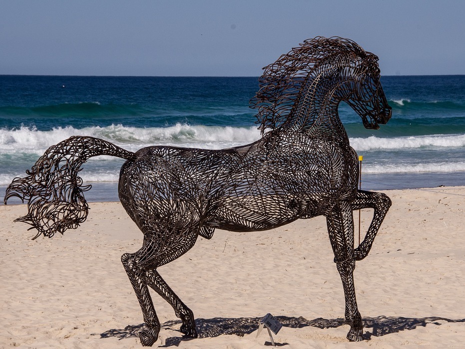 horse, sculpture, art