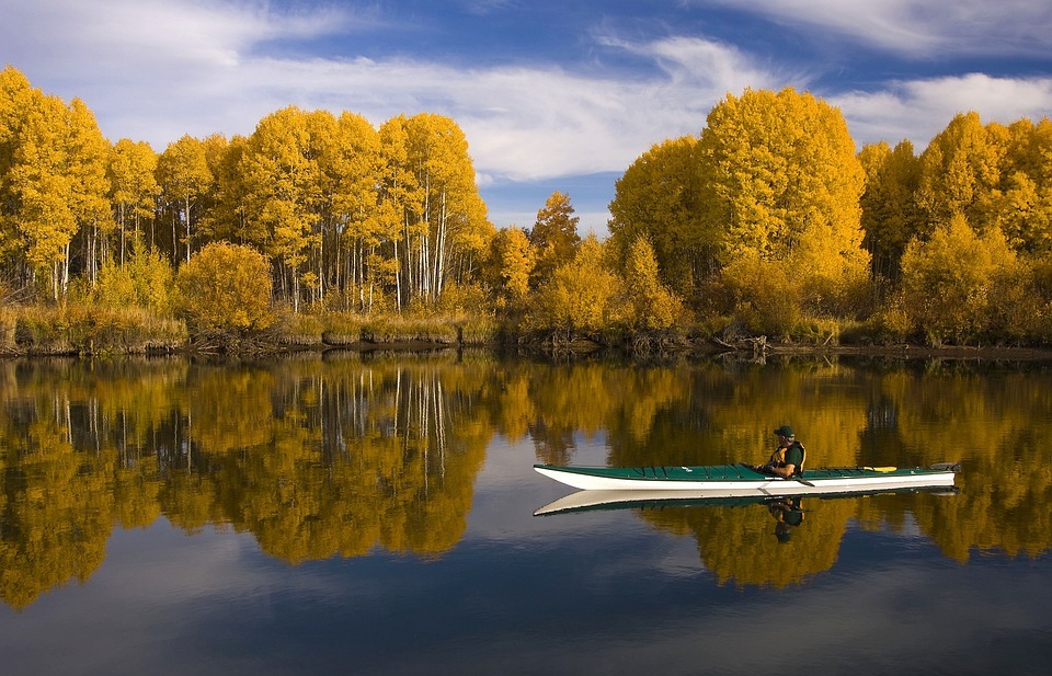 kayak, lake, outdoors