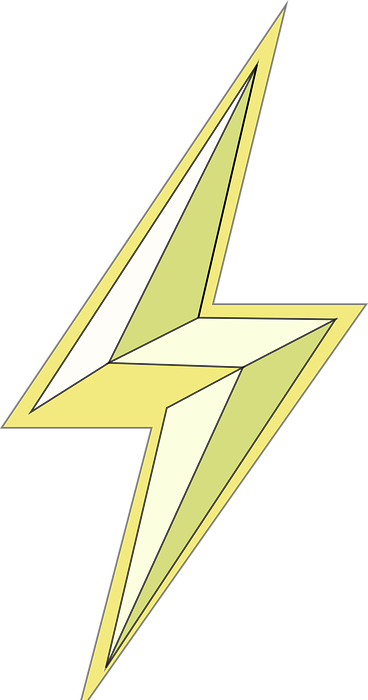 lightning, bolt, electricity