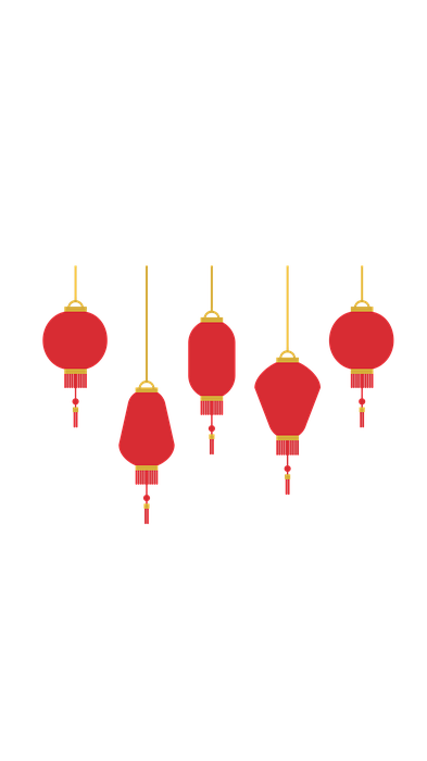 red lanterns, new year, decoration