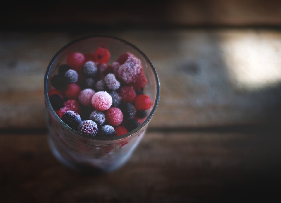 frozen food, berries, food
