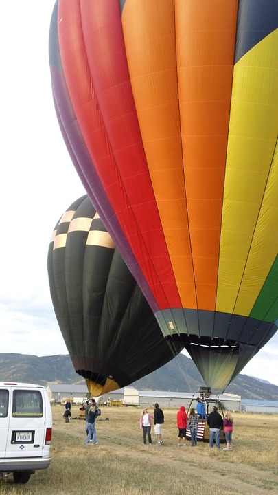 balloon, hot air, colors