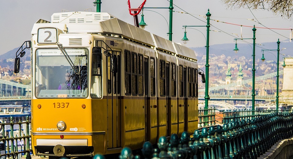 budapest, tram, city