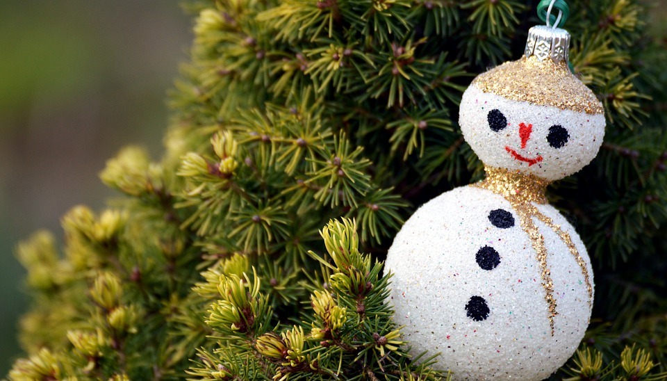 holidays, bauble, snowman
