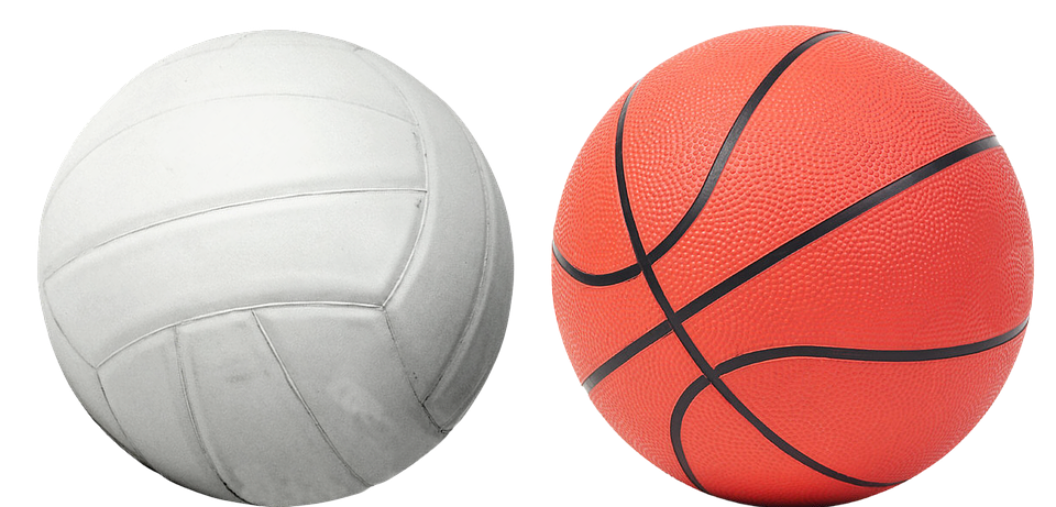volleyball, basketball, ball