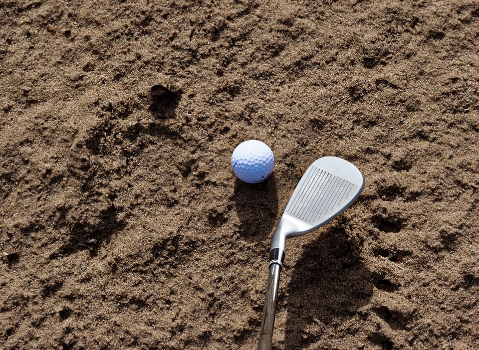 sand, golf, bunker